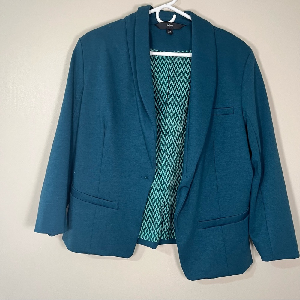 Mossimo Supply Co. Teal Women's Blazer Size XL